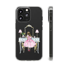 Light Blue Vanity Clear Impact-Resistant Phone Case