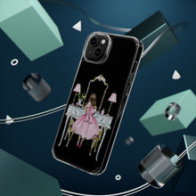 Light Blue Vanity Clear Impact-Resistant Phone Case