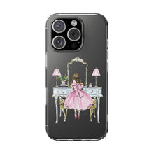 Light Blue Vanity Clear Impact-Resistant Phone Case