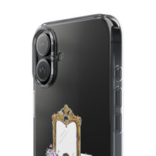 French Vanity Clear Impact-Resistant Phone Case - (Dark Hair/Brown Skin)
