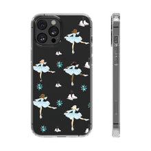 Ice Skaters Clear Impact-Resistant Phone Case