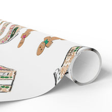 Gingerbread House & Cookie Holiday Wrapping Paper Roll