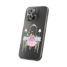 Light Blue Vanity Clear Impact-Resistant Phone Case