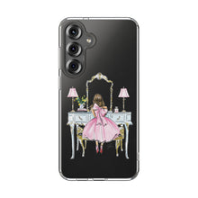 Light Blue Vanity Clear Impact-Resistant Phone Case