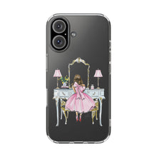 Light Blue Vanity Clear Impact-Resistant Phone Case