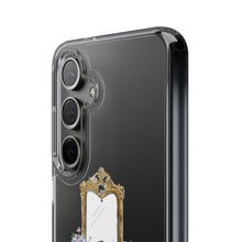 French Vanity Clear Impact-Resistant Phone Case - (Dark Hair/Brown Skin)