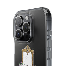 French Vanity Clear Impact-Resistant Phone Case - (Dark Hair/Brown Skin)