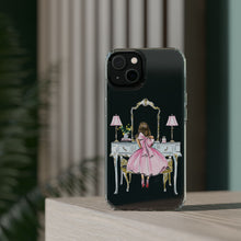 Light Blue Vanity Clear Impact-Resistant Phone Case