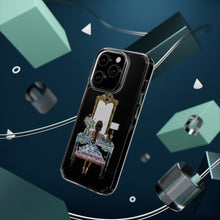 French Vanity Clear Impact-Resistant Phone Case - (Dark Hair/Brown Skin)