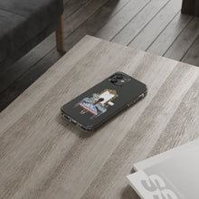 French Vanity Clear Impact-Resistant Phone Case - (Dark Hair/Brown Skin)