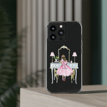 Light Blue Vanity Clear Impact-Resistant Phone Case