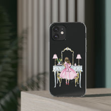 Light Blue Vanity Clear Impact-Resistant Phone Case