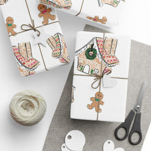 Gingerbread House & Cookie Holiday Wrapping Paper Roll