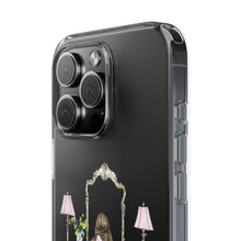 Light Blue Vanity Clear Impact-Resistant Phone Case