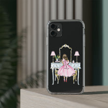 Light Blue Vanity Clear Impact-Resistant Phone Case