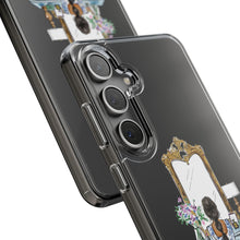 French Vanity Clear Impact-Resistant Phone Case - (Dark Hair/Brown Skin)