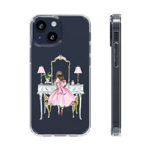 Light Blue Vanity Clear Impact-Resistant Phone Case