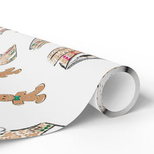Gingerbread House & Cookie Holiday Wrapping Paper Roll