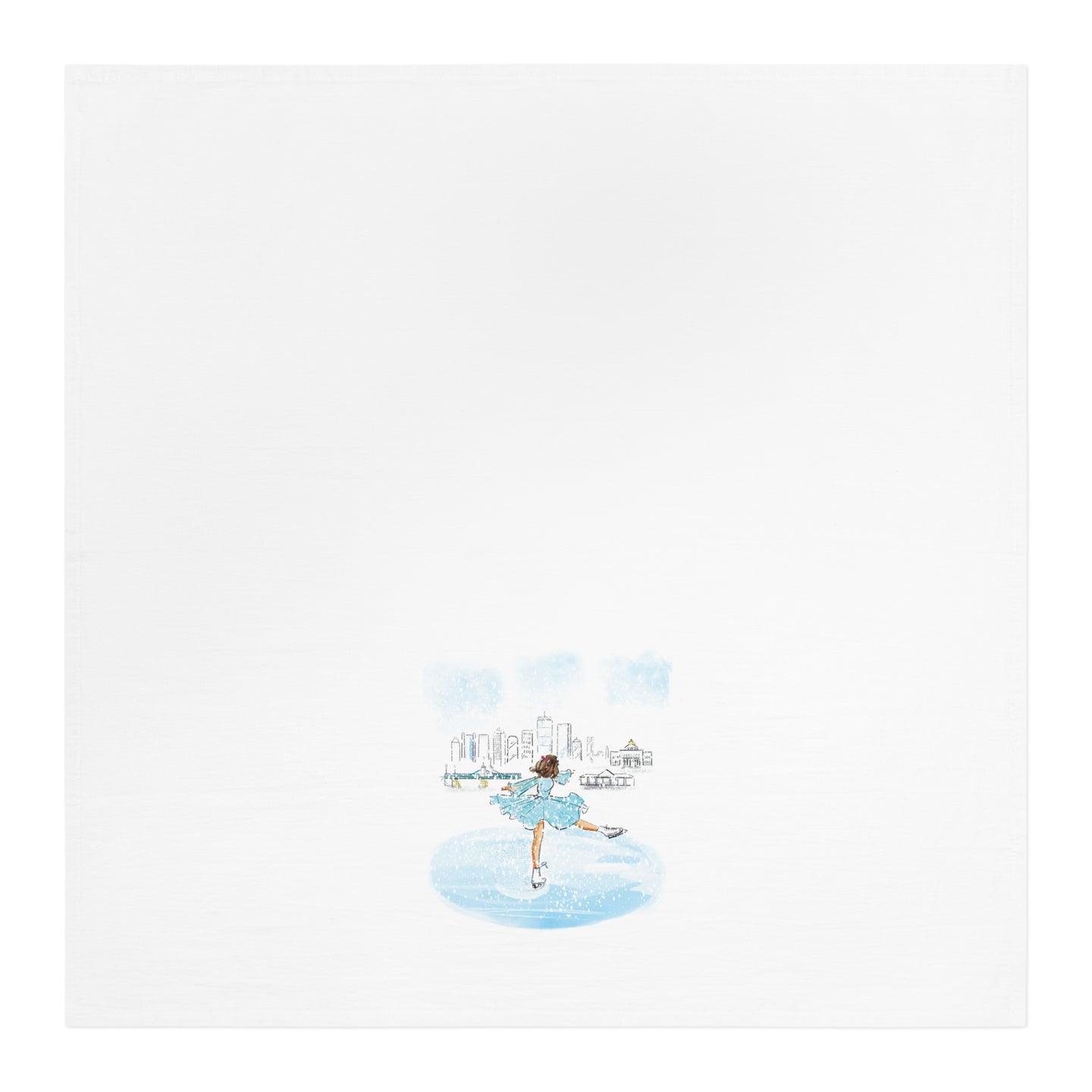 The Skater Tea Towel (Brunette)