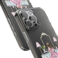 Light Blue Vanity Clear Impact-Resistant Phone Case