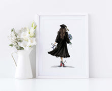 Diploma and Dreams - Personalized Graduation Art Print