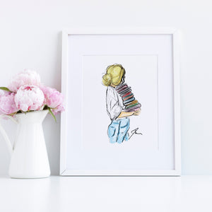 Bookworm Print