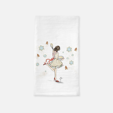 Baking Spirits Bright Tea Towel (Brunette)