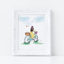 Butterflies and Bicycles Art Print