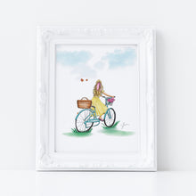 Butterflies and Bicycles Art Print