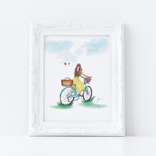 Butterflies and Bicycles Art Print