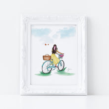 Butterflies and Bicycles Art Print