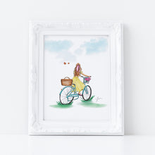 Butterflies and Bicycles Art Print