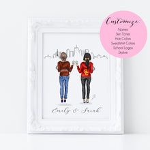Personalized City Friends Art Print