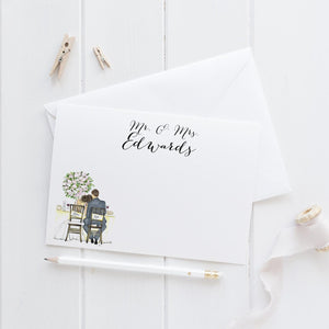 Personalized Bride and Groom Stationery Set