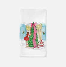 Holiday in The Parlor Tea Towel (Brunette)