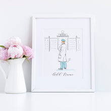 The Dentist Personalized Art Print - Tailored Style