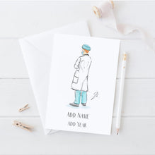 The Doctor Personalized Card - Tailored Silhouette