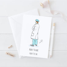 The Doctor Personalized Card - Tailored Silhouette