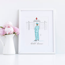 The Nurse Personalized Art Print - Tailored Silhouette
