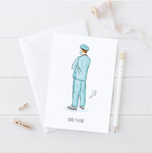 The Nurse Personalized Card - Tailored Silhouette