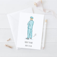 The Nurse Personalized Card - Tailored Silhouette