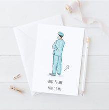 The Nurse Personalized Card - Tailored Silhouette