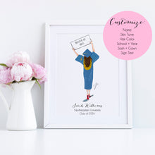 The Master's Degree - Personalized Graduation Art Print