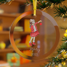 (Personalized) My Little Gift (Girl) Glass Ornament