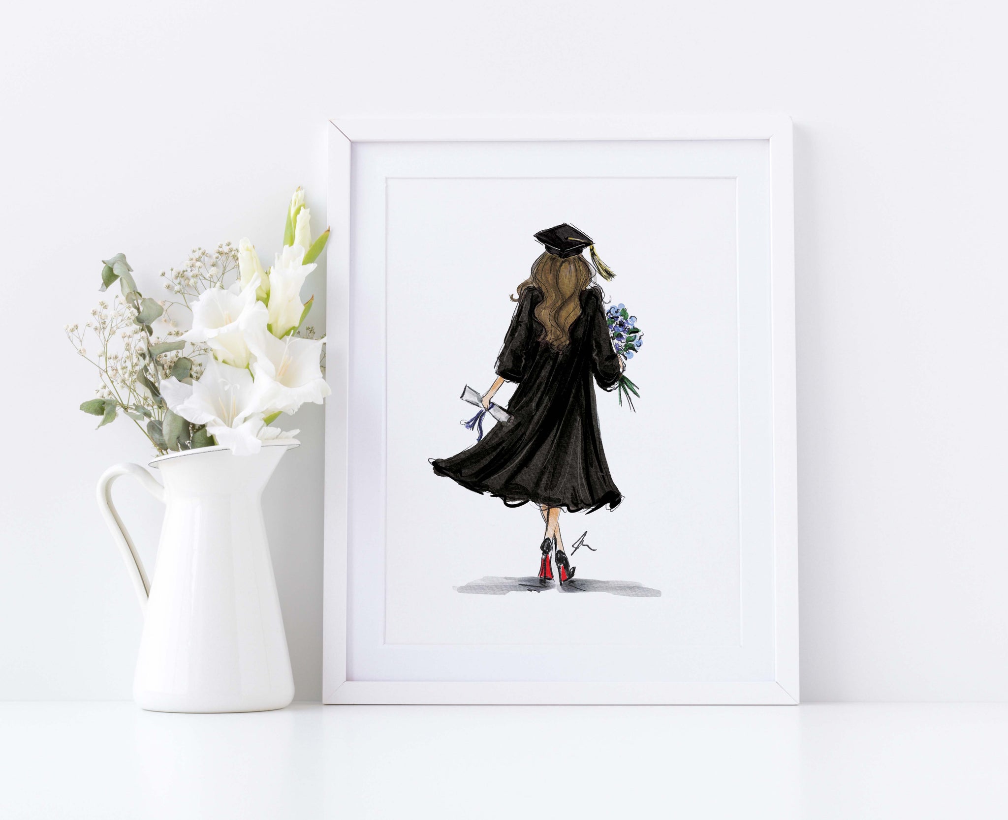 Graduation Process Art Diploma and Dreams - Personalized Graduation Art Print – Melsy's ...