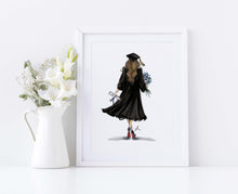 Diploma and Dreams - Personalized Graduation Art Print