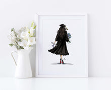 Diploma and Dreams - Personalized Graduation Art Print