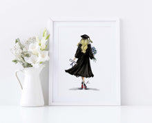 Diploma and Dreams - Personalized Graduation Art Print