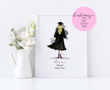 Diploma and Dreams - Personalized Graduation Art Print