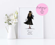 Diploma and Dreams - Personalized Graduation Art Print